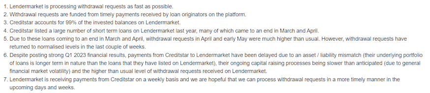 lendermarket payouts statement