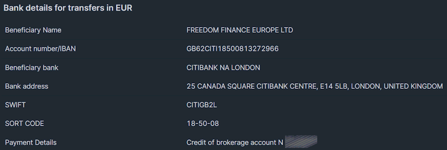 freedom24 bank transfer