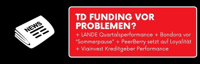 p2p kredite news td funding early exit cover
